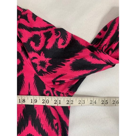 Women’s Pink & Black Long Sleeve Dress - Picture 5 of 6